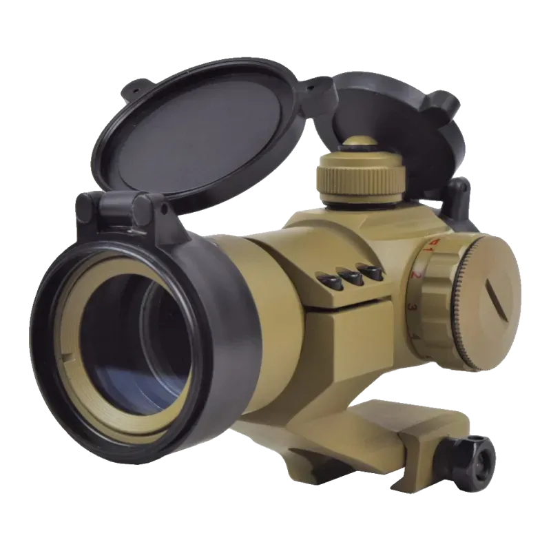 JS Tactical Viseur Point Rouge Lentille 30 mm Avec Rehausse · Tan / FDE