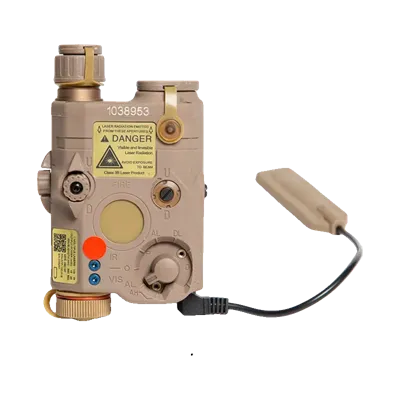 Boîtier AN/PEQ LA5 Upgrade Lampe LED et Laser Rouge - FMA Airsoft
