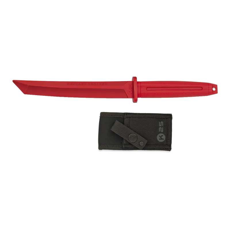 K25 Couteau D'entraînement de Type Tanto - Rouge