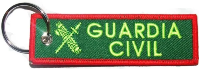 Llavero Guardia Civil Bordado Doble Cara