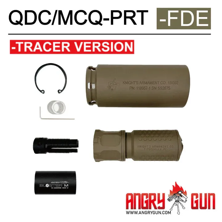 Angry Gun QDC/Mcq-Prt Tracer Suppressor · Tan / FDE
