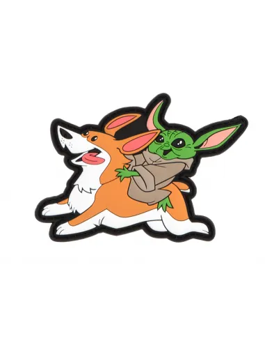 Patch Baby Riding Corgi