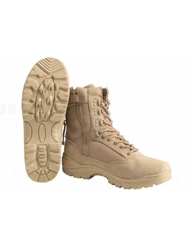 Chaussures Hautes Fermeture Zip · Tan / FDE