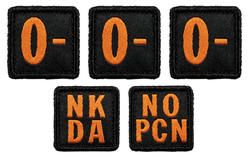 Blood Type Patch Kit o Negative