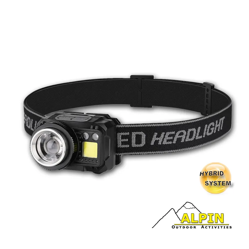 Επαναφορτιζόμενος Φακός Κεφαλής Alpin 550 lm Focus Sensor + COB + COB · Red white