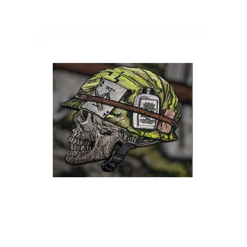 Patch Tactical – Skull Soldier Με Κράνος & Πολεμικά Εφόδια