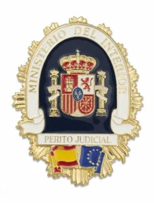 Placa Perito Judicial para Cartera Modelo Lujo - Albainox
