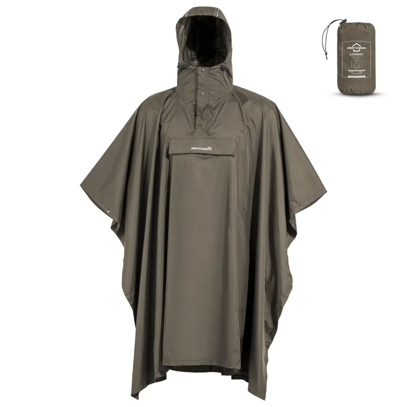 Cloudburst Packable Rain Poncho K07018