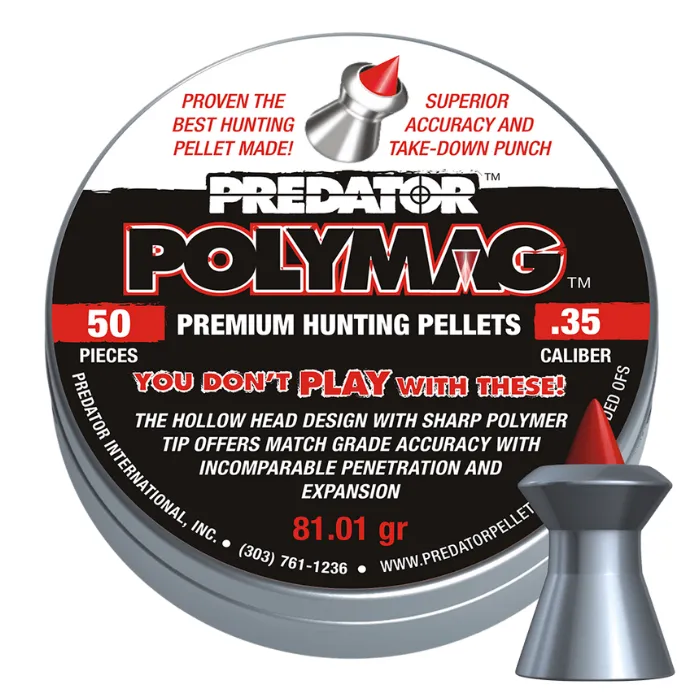 Βληματα Polymag-Predator 9mm / 50PCS
