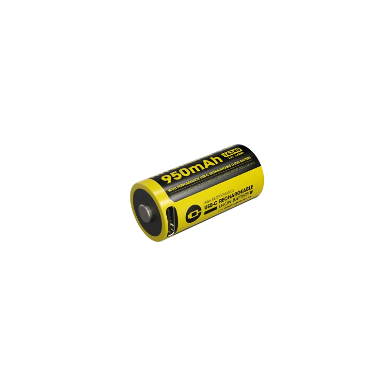 Μπαταρια RCR123A / 950mAh Usb-C (Τιμή Τεμαχίου)