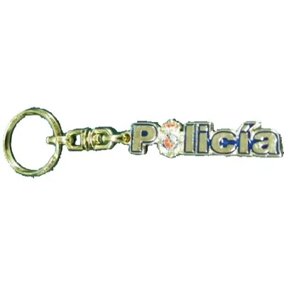 Llavero Policía Nacional Letras Metálicas