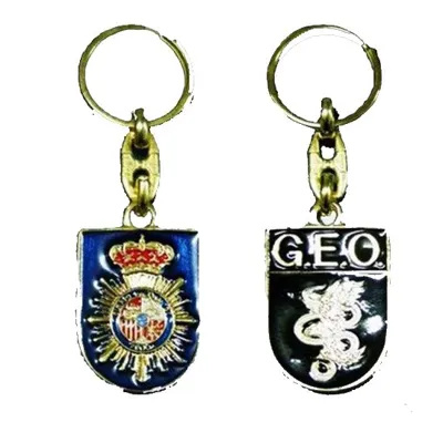 Llavero Emblema GEO y Policía Nacional