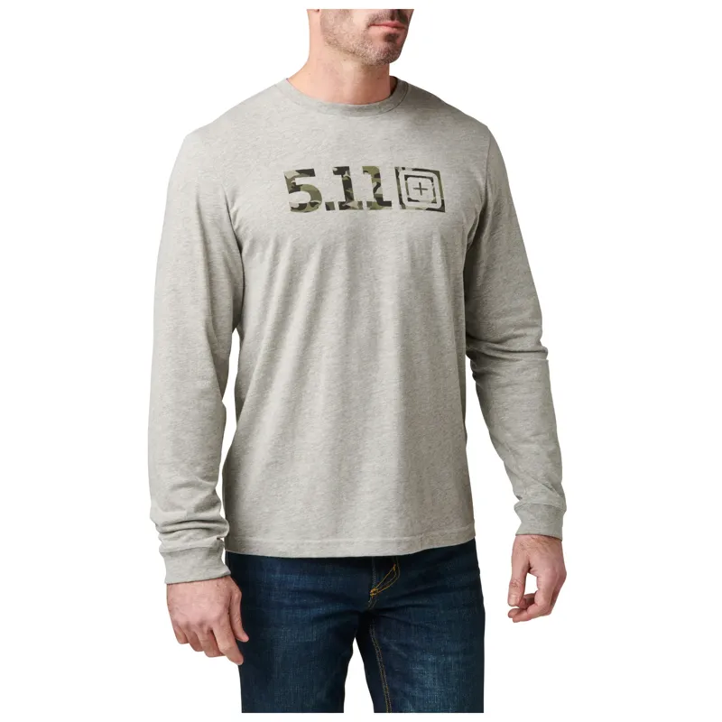 Logo Fill Long Sleeve Tee · Camo