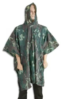 Impermeable Militar Poncho Camuflado