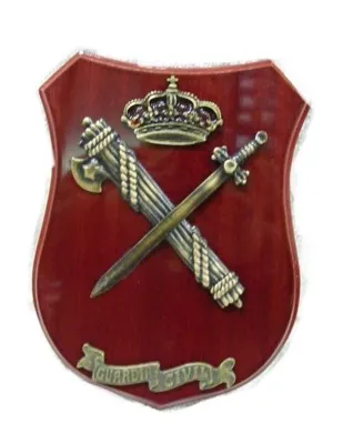 Metopa Guardia Civil de Madera con Emblema