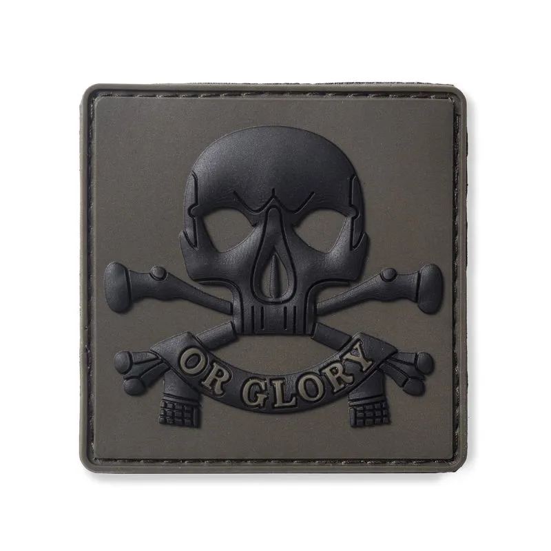 Σήμα Death Or Glory Με Velcro 3D Λαδί – Μαύρο