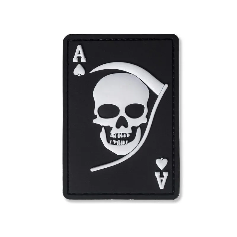 Σήμα Death Ace Με Velcro 3D Μαύρο – Glue