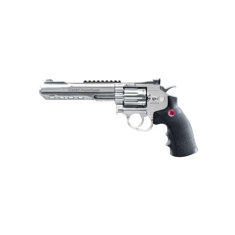 Απομίμηση Περιστρόφου CO2 Ruger Superhawk 6″ Nickel