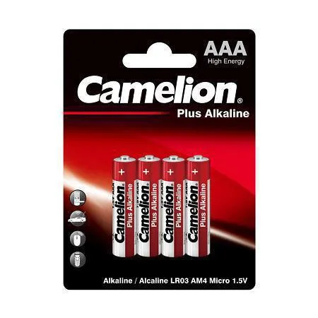 Μπαταρίες Αλκαλικές Camelion AAA 4 Τεμάχια Σε Μπλίστερ