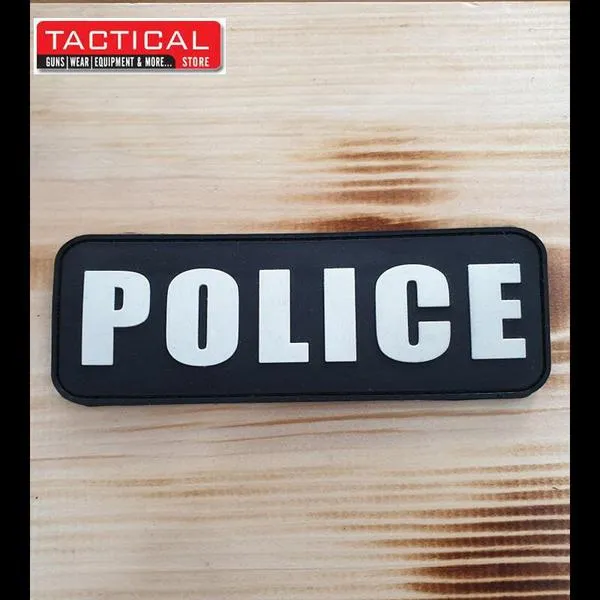 Police Μεγάλο Μαύρο Άσπρο Φωσφορίζον