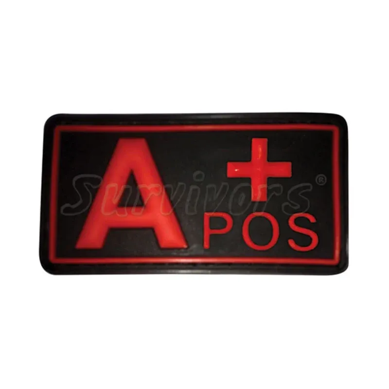 Σήματα Ομάδες Αίματος 3D (Μαύρο – Κόκκινο) 00339
