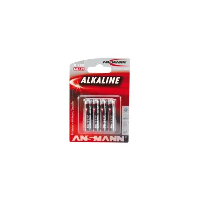 Lot de 4 Piles AAA LR03 Alkaline 1.5V - Ansmann