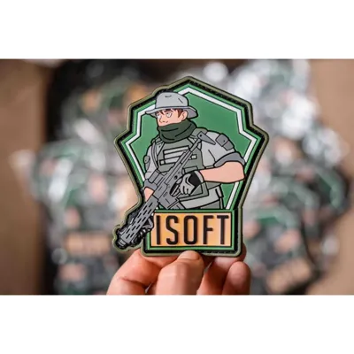 Patch Officiel Isoft - PVC Velcro - DG Airsoft