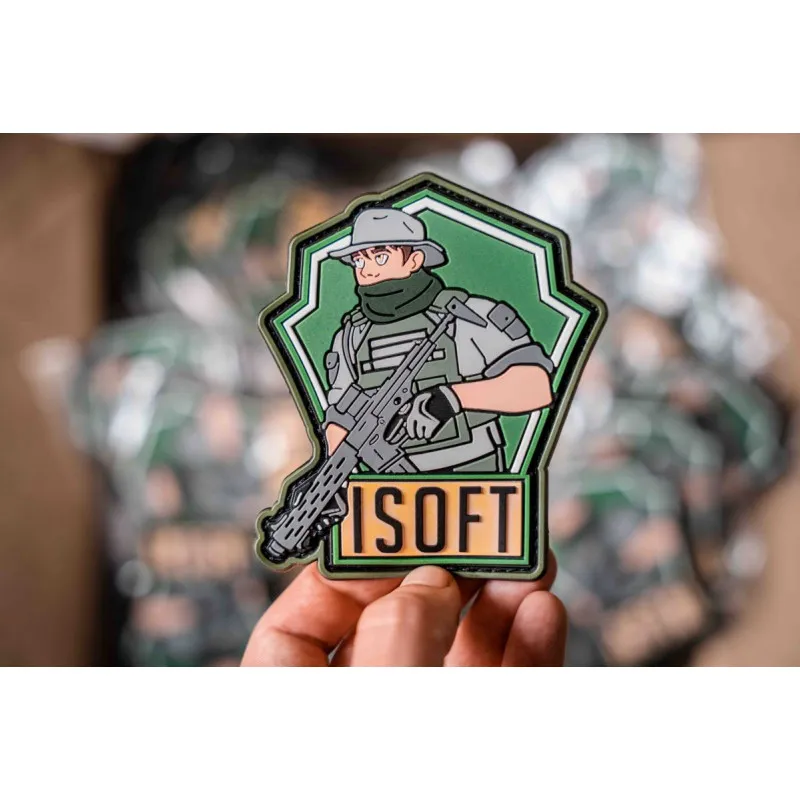DG Airsoft Patch Officiel Isoft - PVC Velcro · Verde / OD