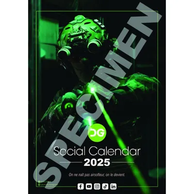 Calendrier Social Calendar 2025 - DG Airsoft