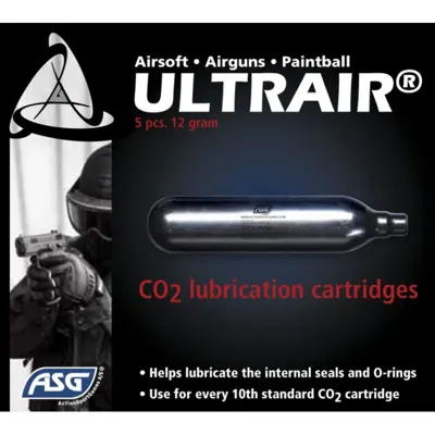 Lot 5 Cartouche CO2 Sparclettes Lubrifiantes - ASG