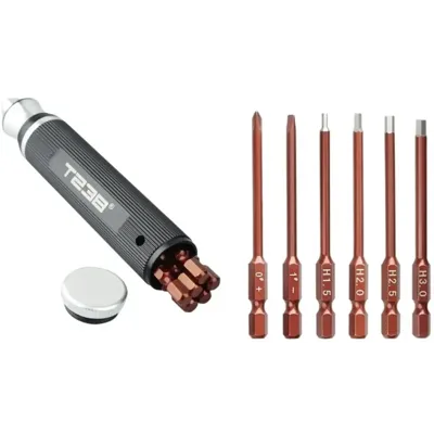 Tournevis Portatif 6 en 1 Acier - T238