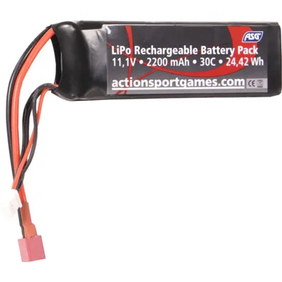 Batterie LIPO Stick 11.1V - 2200mAh - 30C - T-Dean - ASG