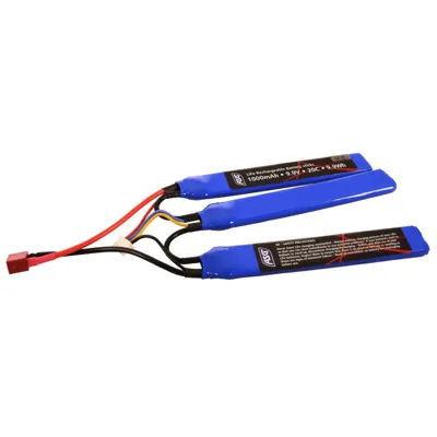 Batterie LiFe Triple Stick 9.9V - 1000mAh - 20C - T-Dean - ASG