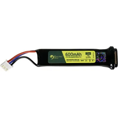 Batterie LIPO 7.4V - 600mAh - 20C - Electro River
