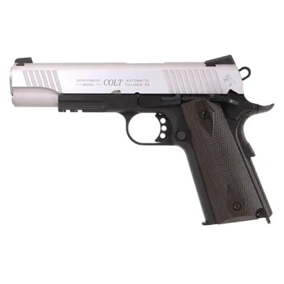 Colt 1911 Rail Gun Stainless CO2 - Cybergun