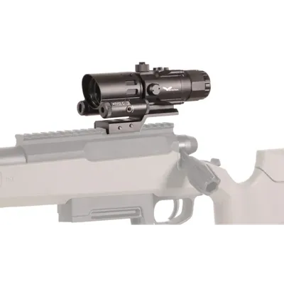 Lunette de Visée Prismatique 4x32 Avec Laser Inférieur - JS Tactical