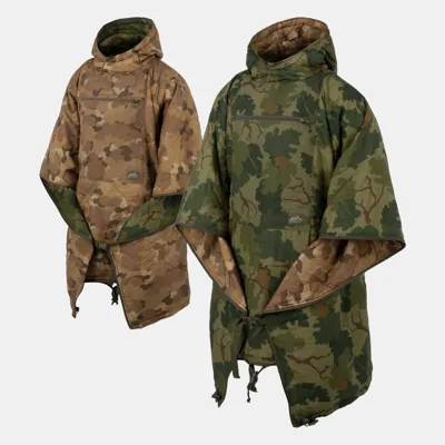 Poncho Multifunción Reversible Swagman Roll - Mitchell Leaf y Mitchell Clouds - Helikon-Tex