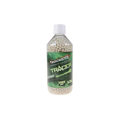 Tracer 0,20g BB Pellets 3000 Pieces - Bottle - Rockets