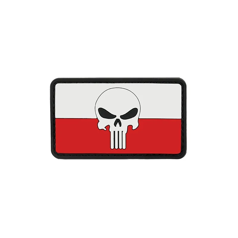 Flag Skull Poland 2 PVC Patch
