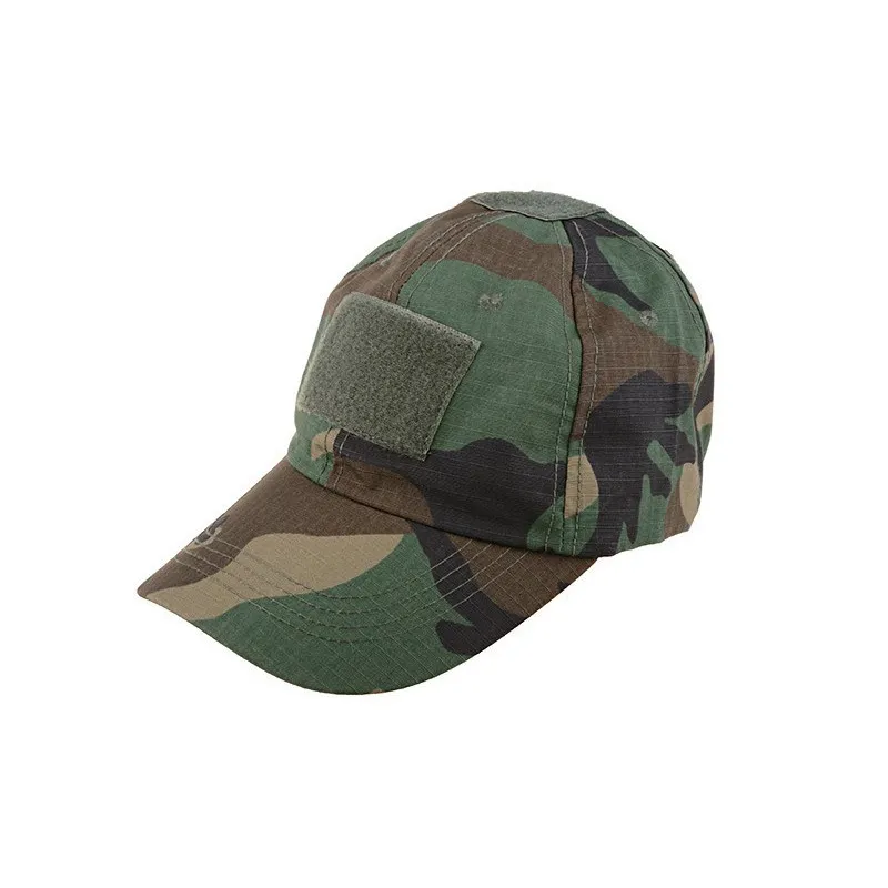Velcro Patch Baseball Hat Cap · Camo woodland