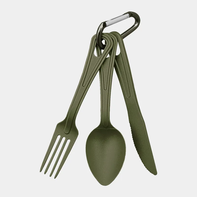 Mil-Tec Set de Cubiertos de Plástico