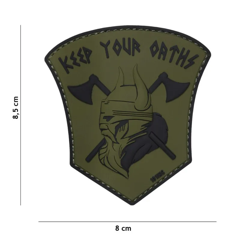 Patch 3D PVC Keep Your Oaths · Verde / OD