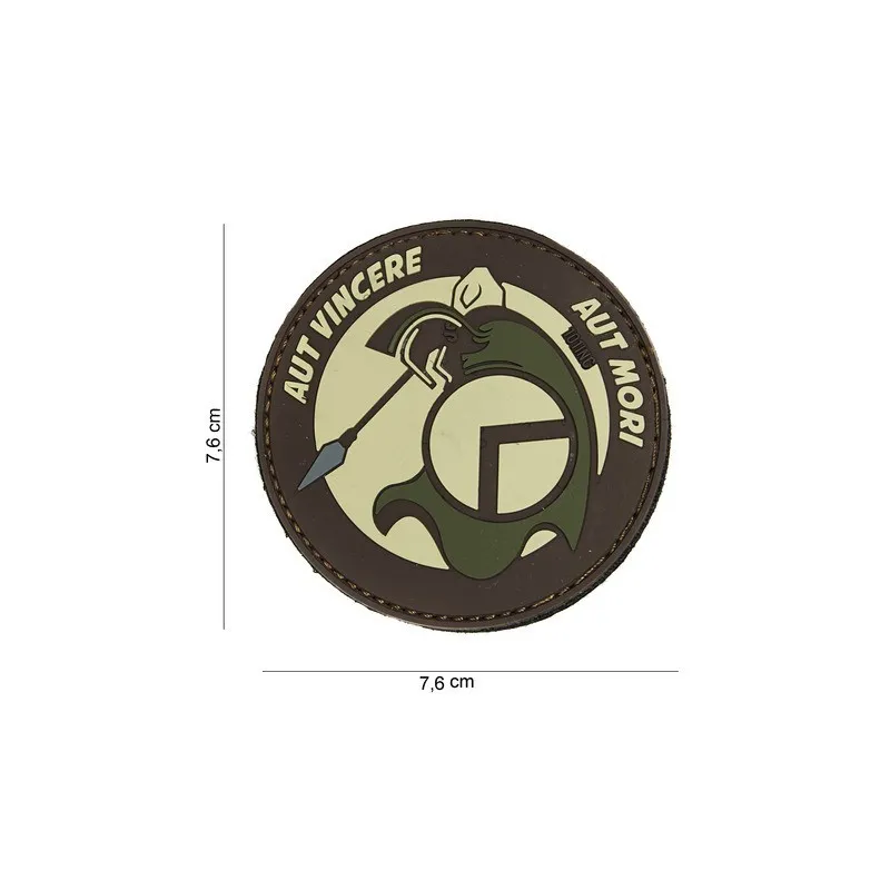 Patch 3D PVC Spartan Aut · Marrón
