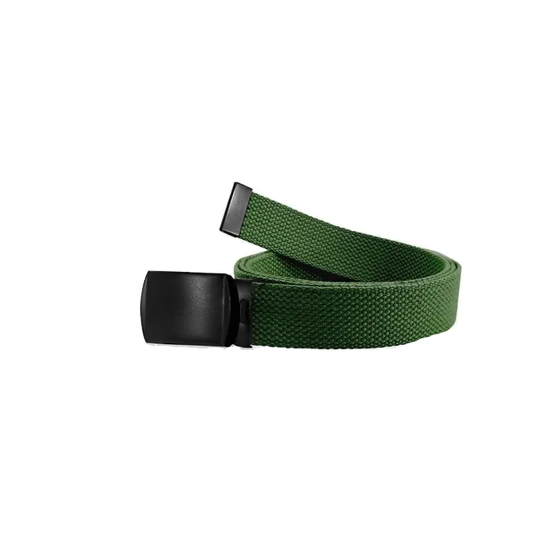 Web Belt with Buckle · Black green