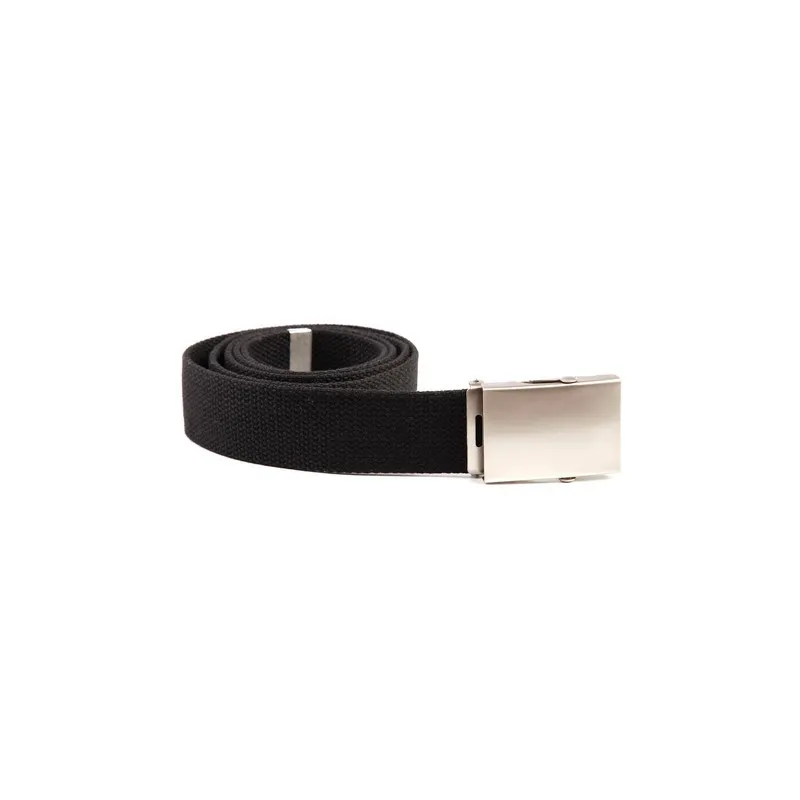 Web Belt with Buckle · Silver black