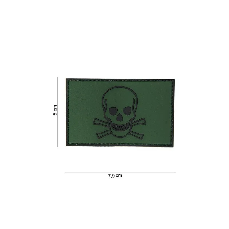Patch 3D PVC Skull and Bones
