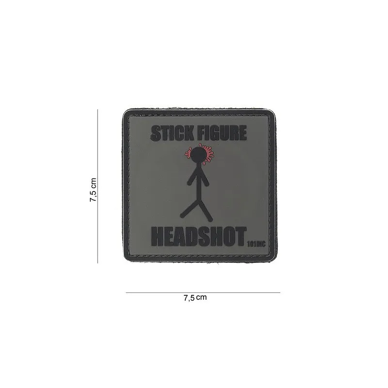 Patch 3D PVC Stick Figure