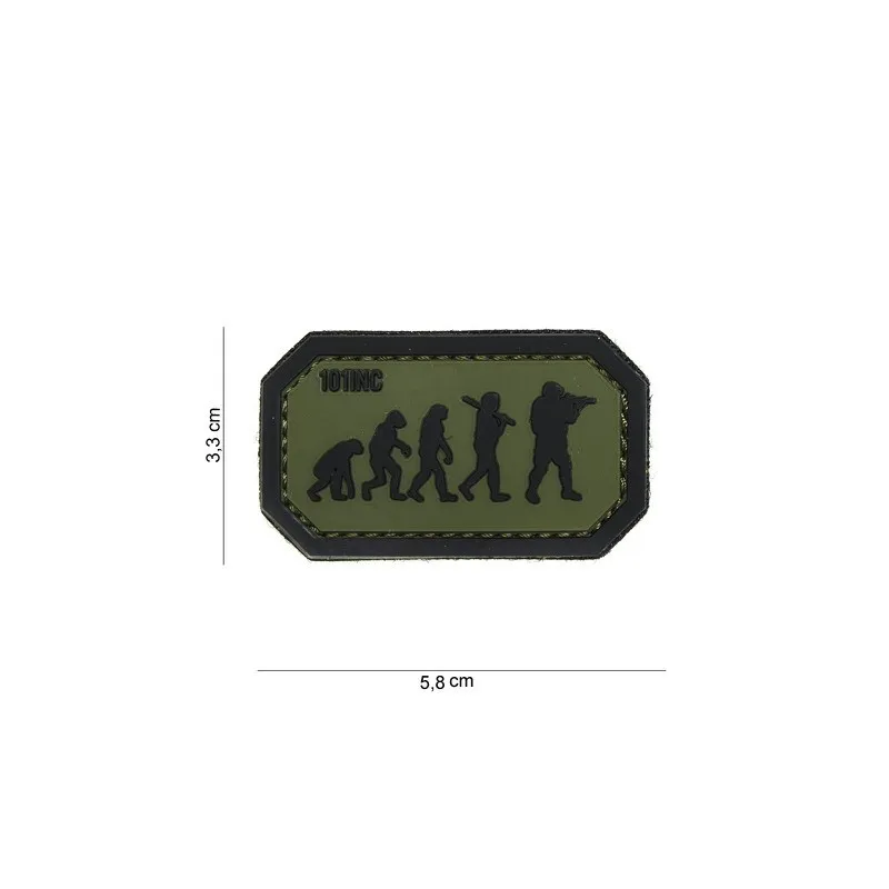 Patch 3D PVC · Green black