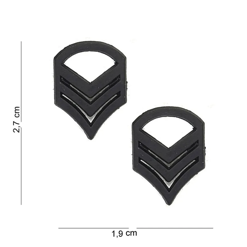 Badge US Pin Rank · Negro