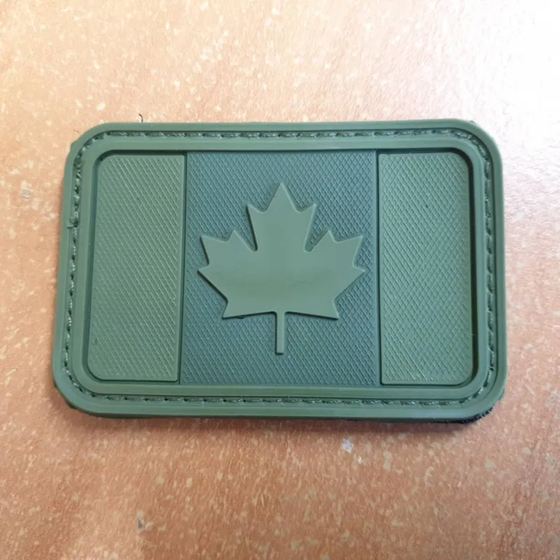 Patch PVC Drapeau Canadien · Verde / OD